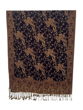 Small Paisley Scarf Navy