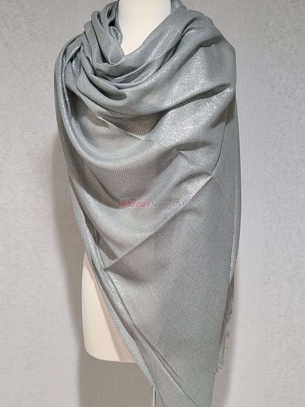 (image for) Shimmer Solid Wrap Light Grey