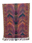 (image for) Feather Sparkling Metallic Pashmina Maroon Multi