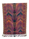 (image for) Feather Sparkling Metallic Pashmina Maroon Multi