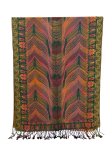 (image for) Feather Sparkling Metallic Pashmina Sea Green Multi