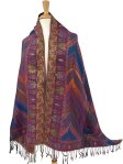 Feather Sparkling Metallic Pashmina Blue Multi