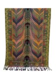 (image for) Feather Sparkling Metallic Pashmina: Olive Multi