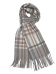 (image for) Plaid Cashmere Feel Scarf 12-pack Lavender/White/Pink