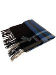 (image for) Plaid Cashmere Feel Scarf 12-pack Grey/Navy/Brown