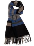 (image for) Plaid Cashmere Feel Scarf 12-pack Grey/Navy/Brown