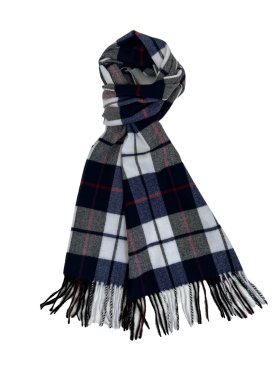 Plaid Cashmere Feel Scarf 12-pack Navy./White/ Red CSW24
