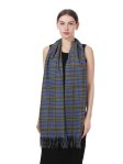 (image for) Plaid Cashmere Feel Scarf 12-pack Blue/Red/Yellow/Brown CSW25