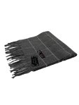 (image for) Checked Cashmere Feel Scarf 12-pack Grey/White