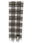 (image for) Cashmere Feel Plaid Scarf 12-pack White/Black Multi