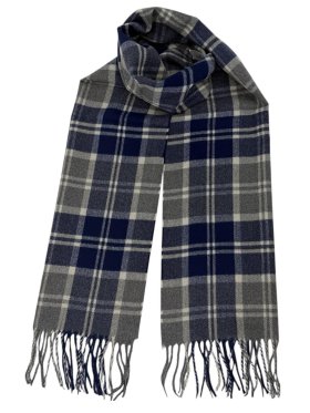 Cashmere Feel 12/pack Scarf Navy/Grey