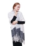 (image for) Winter Cozy Oblong Blanket Shawl Black