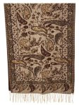 (image for) Elegant Paisley reversible Cashmere Feel Shawl Camel