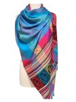 (image for) Paisley Stripe Pashmina Blue