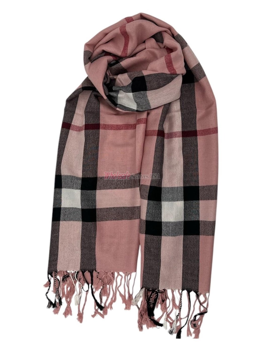 (image for) Plaid Scarf Pink