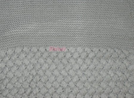 (image for) Knitted Pattern Infinity Scarf Grey