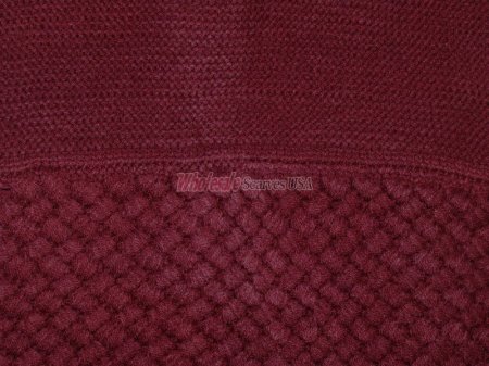 (image for) Knitted Pattern Infinity Scarf Burgundy