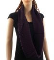 (image for) Knitted Pattern Infinity Scarf Purple