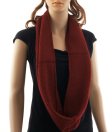 (image for) Fine Knit Infinity Scarf Burgundy