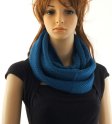 (image for) Fine Knit Infinity Scarf Teal