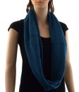 (image for) Fine Knit Infinity Scarf Teal