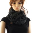 (image for) Stripe Loop Scarf Black