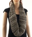 (image for) Stripe Loop Scarf Coffee