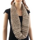 (image for) Stripe Loop Scarf Brown
