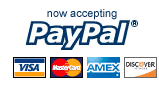 PayPal Verified, We accept Visa, MasterCard, AMEX, Discover 